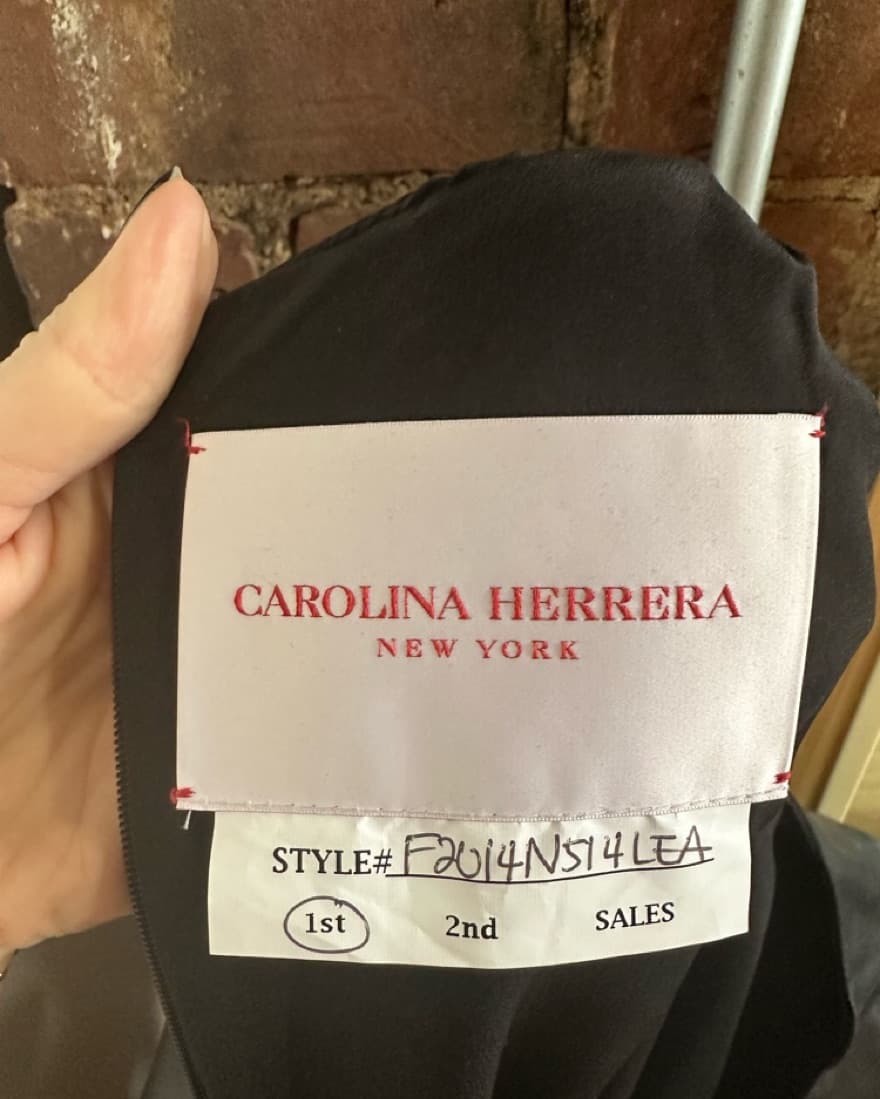 Carolina Herrera FW20 Leather Shift - Image 5