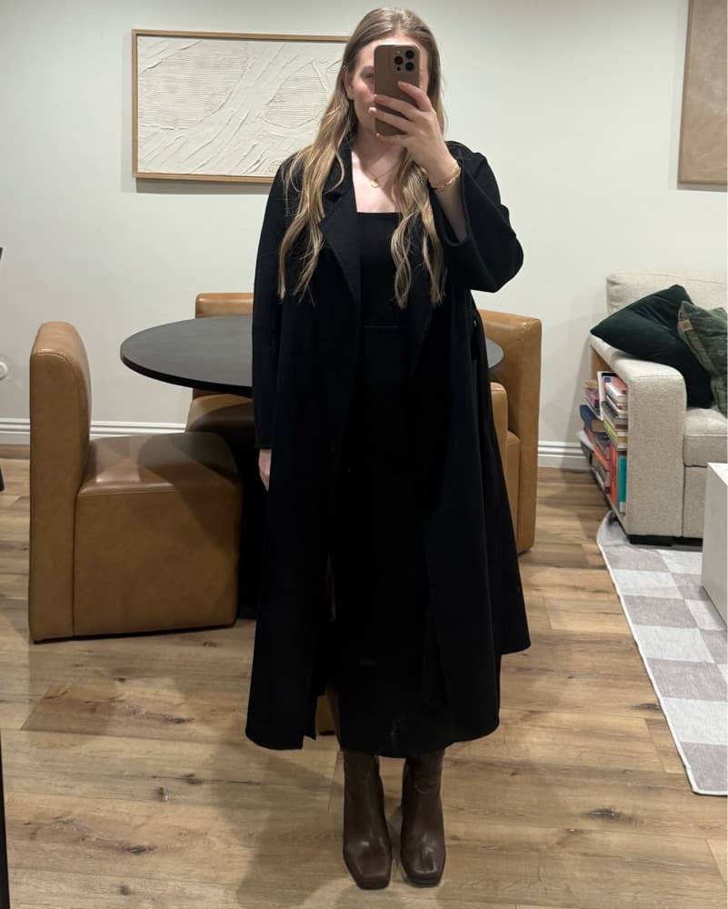 Black Max Mara Wool Coat  - Image 2