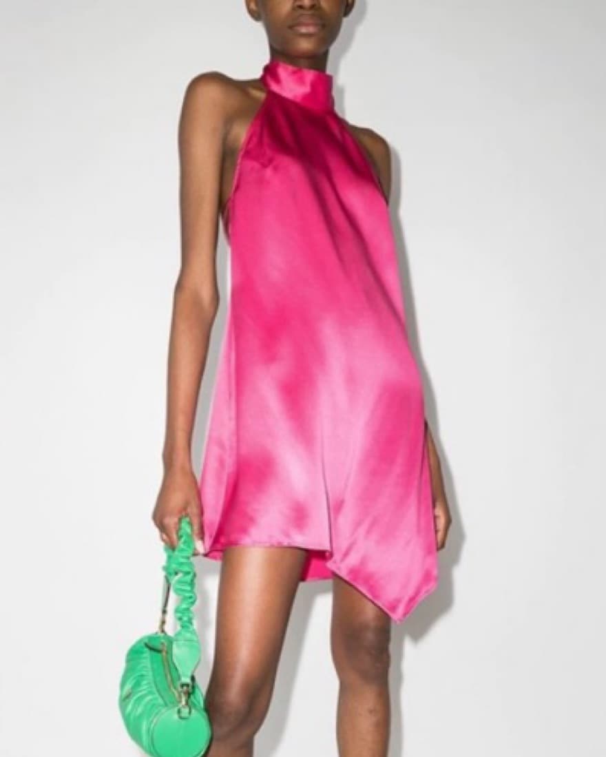 Reformation Briea Halter Pink Dress - Image 1