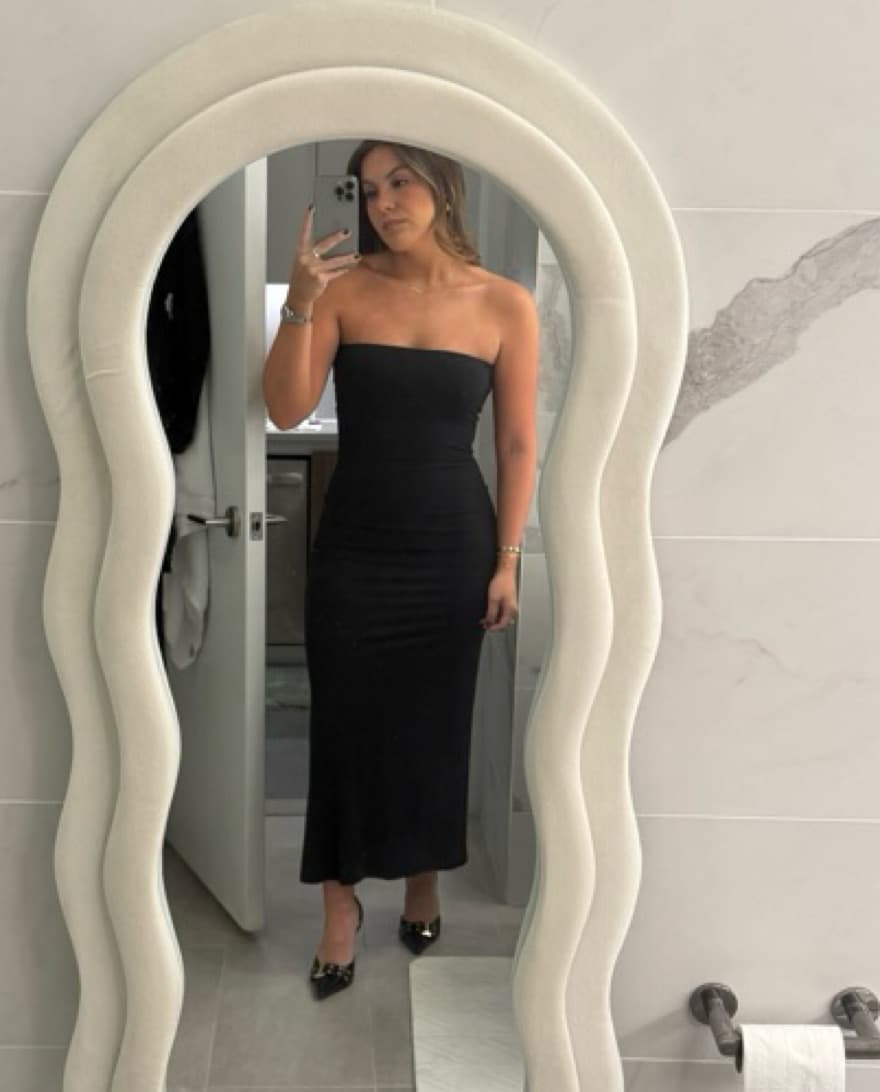 Alice And Olivia Strapless Black Dress - Image 3