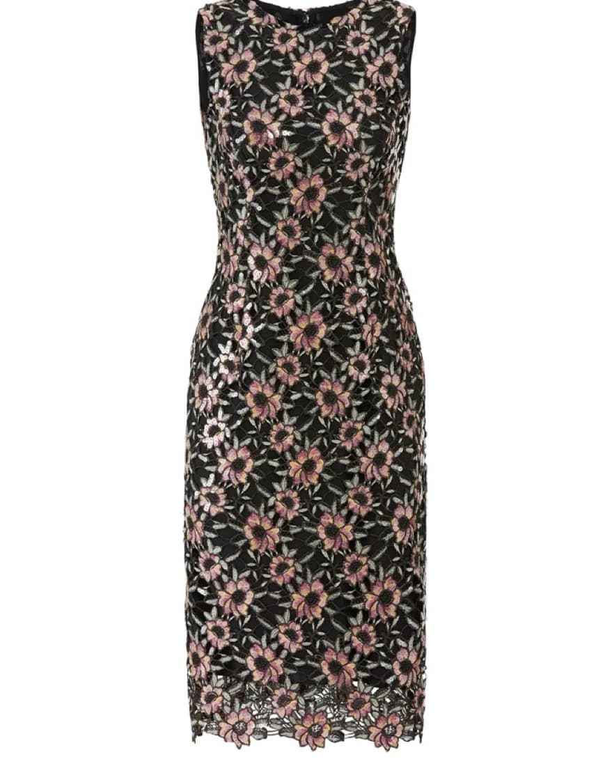Prabal Gurung Sequin Floral Sheath Dress - Image 2