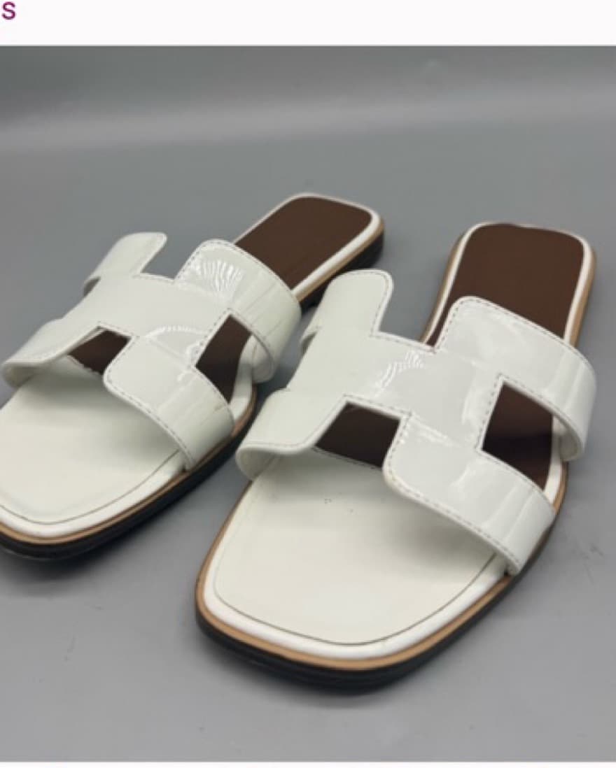 White Oran Sandals - Image 1