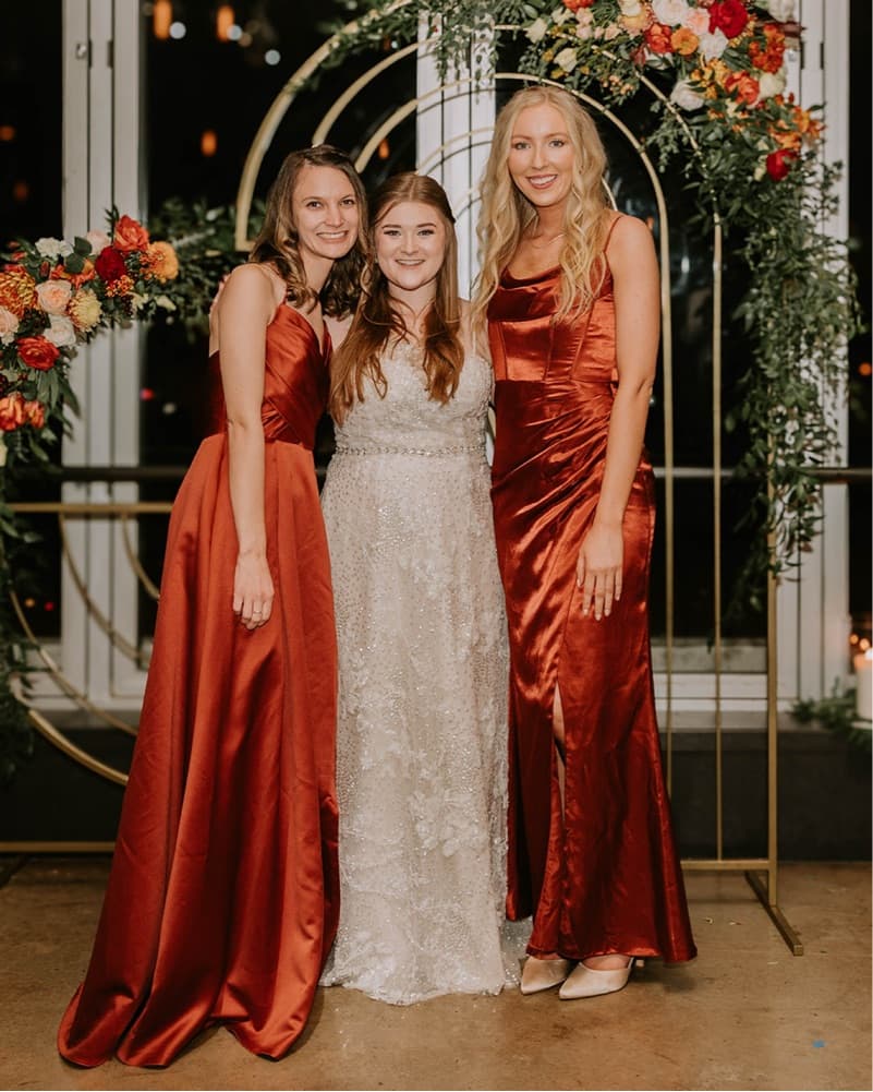 Stunning Satin Formal Gown - Image 1