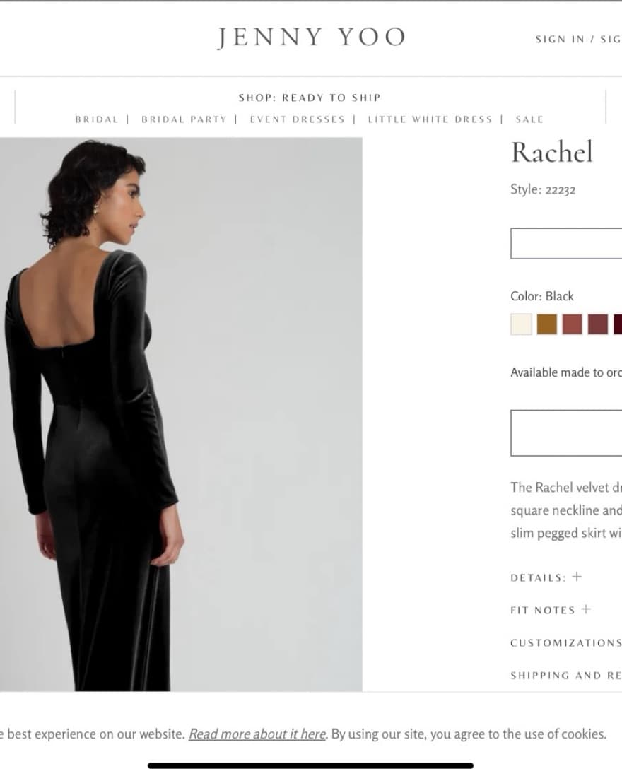 Bridesmaid Or Wedding Guest Black Dress - Image 2
