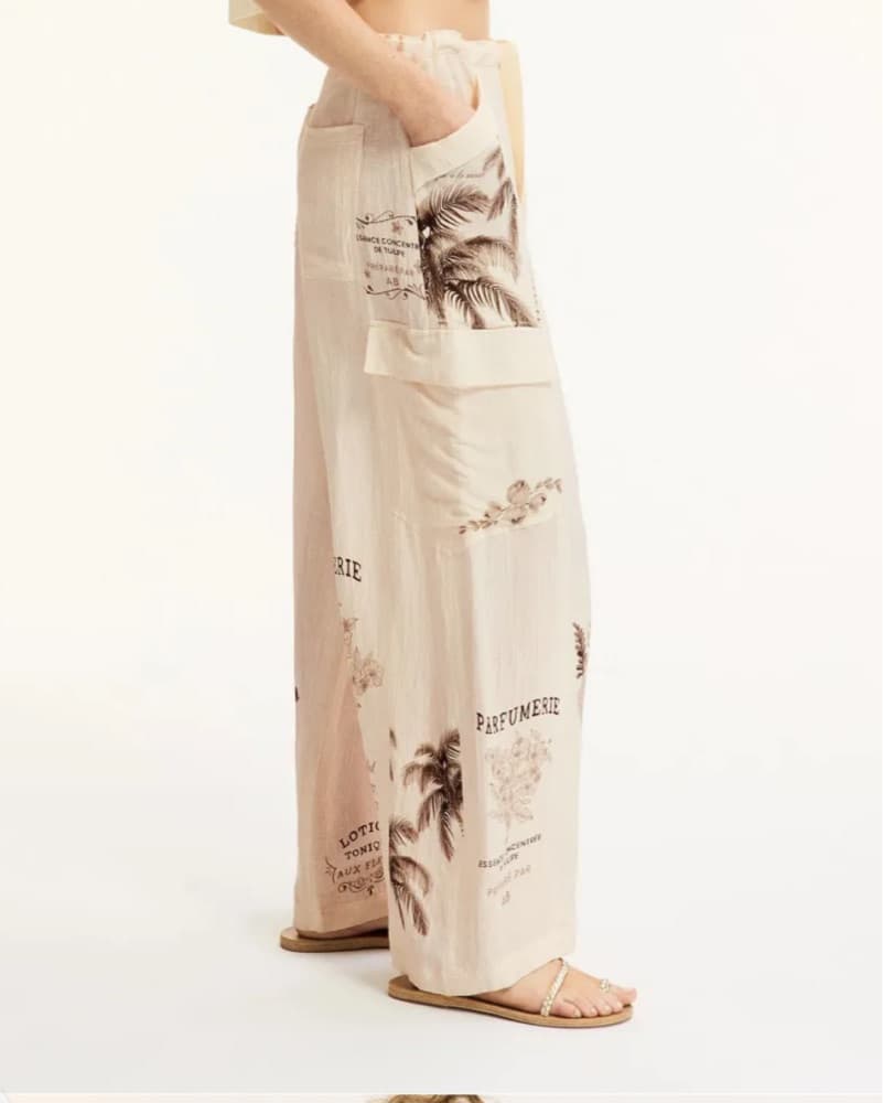 Agua Bendita Cream Palazzo Pants - Image 2