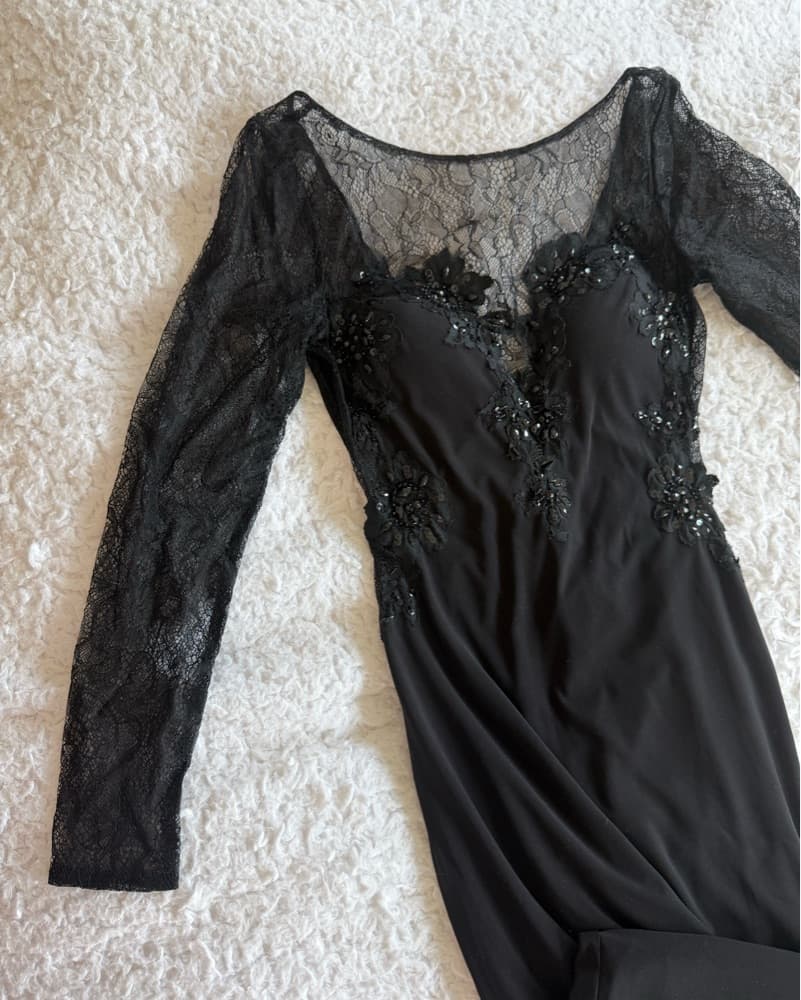 Black Evening Gala Dress  - Image 3