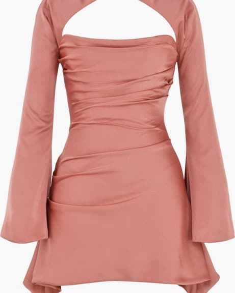House Of CB Long Sleeve Corset Dress - Image 2