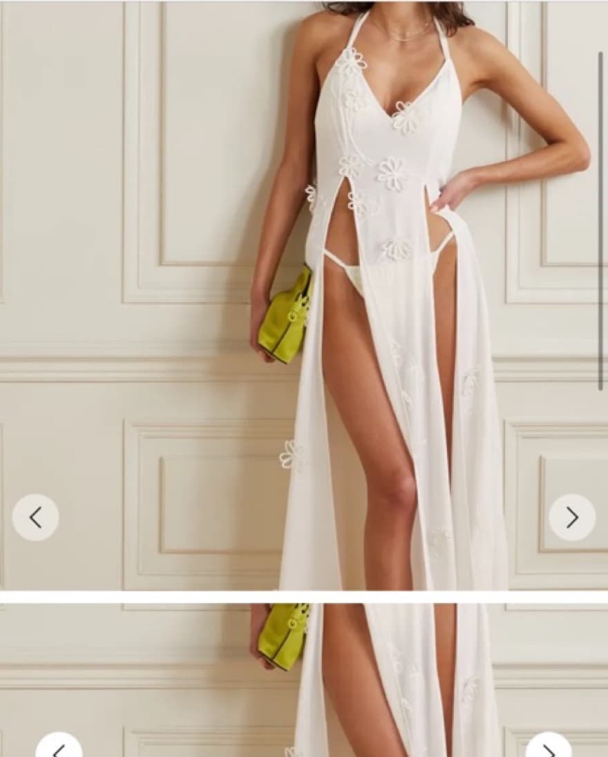 Cult Gaia Jardin floral-appliquéd crepe  - Image 1