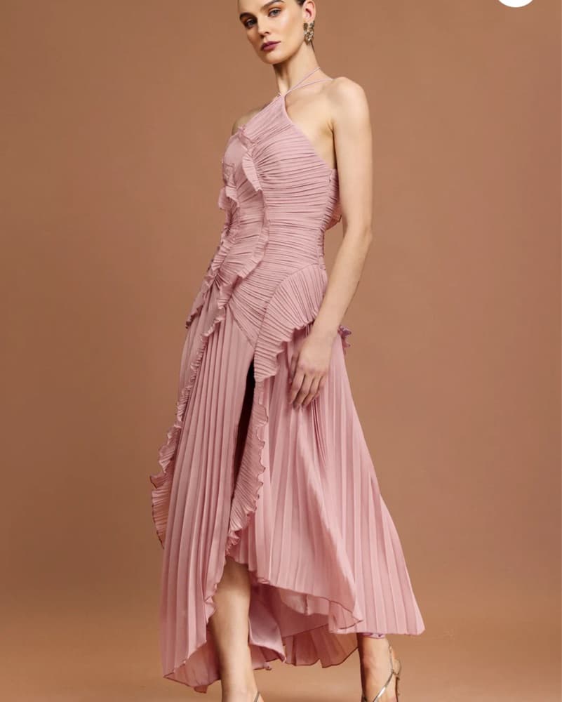 Amur Pink Lorelie Maxi Dress Dupe XS/S - Image 3