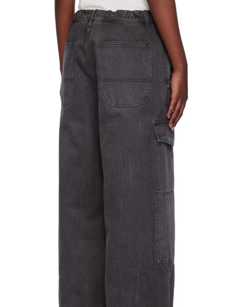 Ami Paris Baggy Denim Cargo Pants  - Image 3