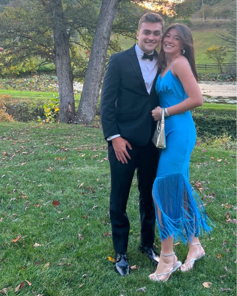 French Blue Fringe Dress - Image 2