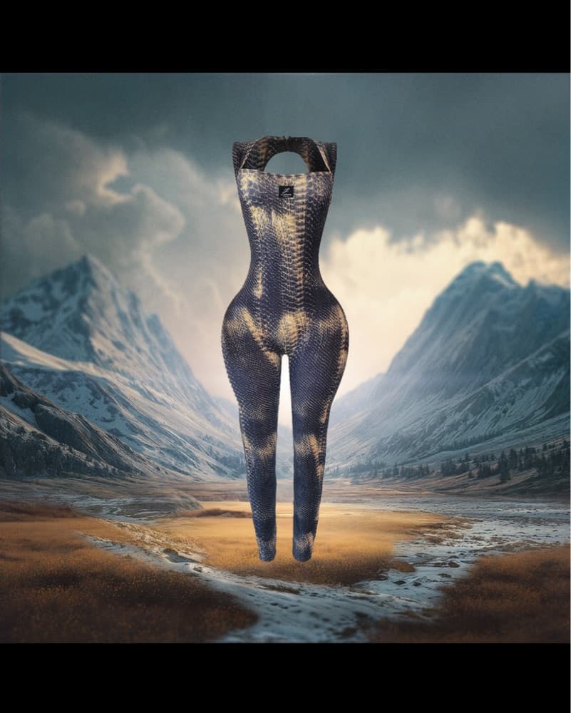 J Lorraine Snake Print Bodysuit  - Image 3