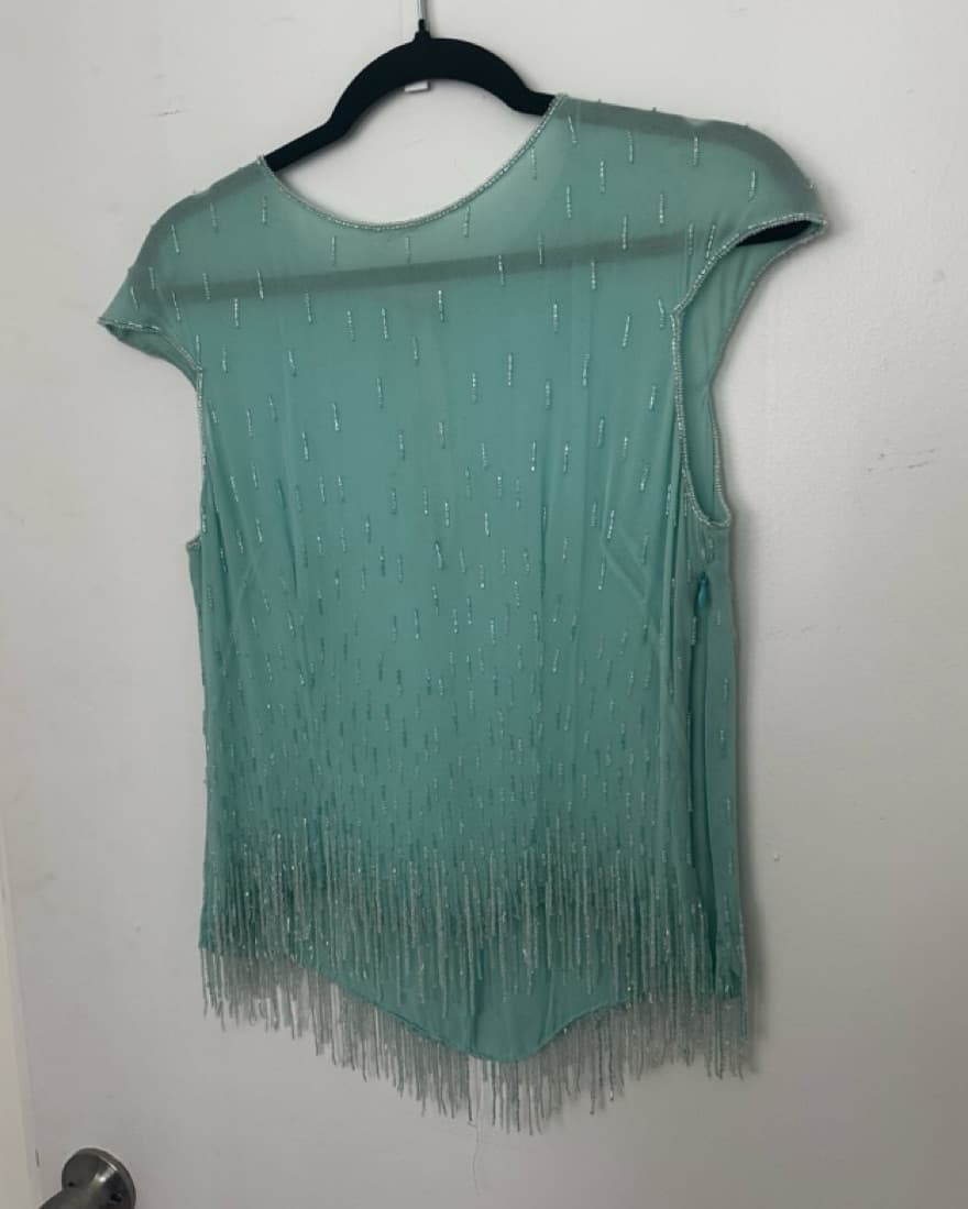 Vintage Beaded sheer top  - Image 1