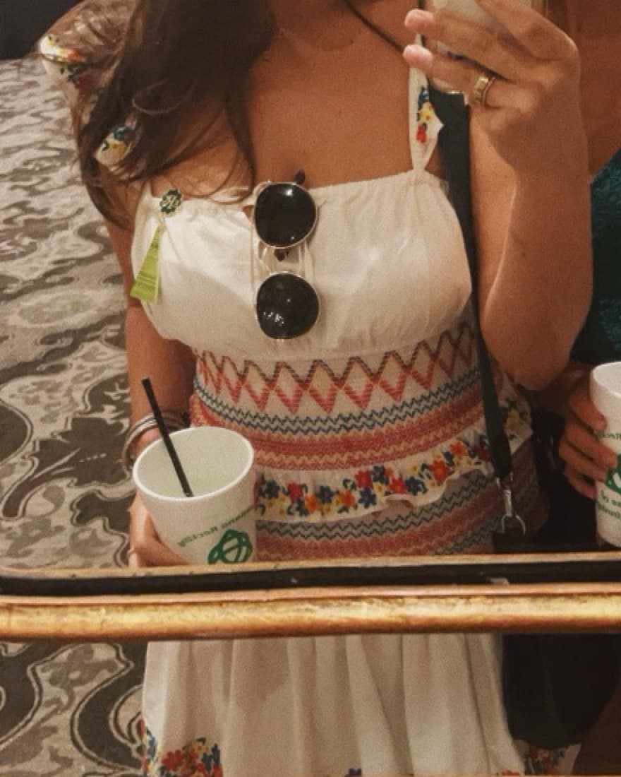 Fiesta Mini White Sundress - Image 6