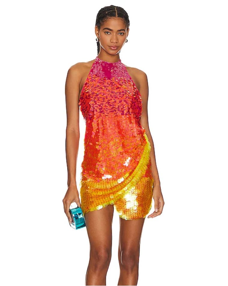 Ronny Kobo Jo Sequin Mini Dress - Image 3