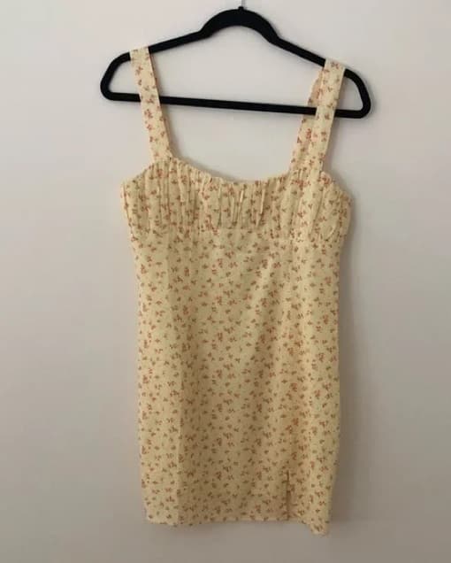 Butter Yellow Floral Sundress - Image 2