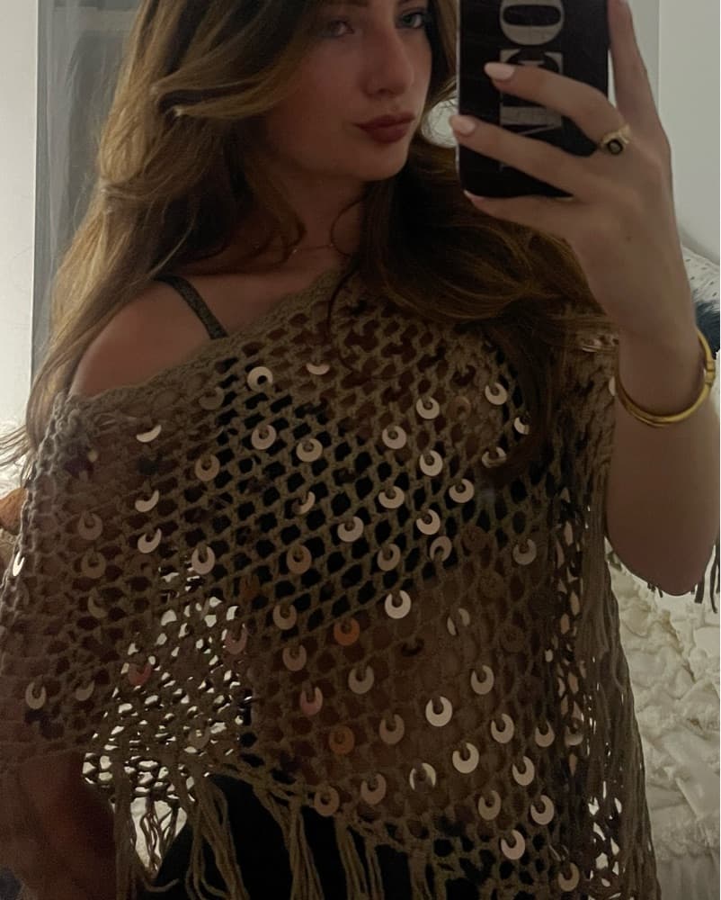 Gold Shawl/poncho  - Image 1