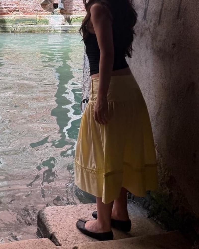 My Mum Made It Ruche Burton Midi Skirt  - Image 4