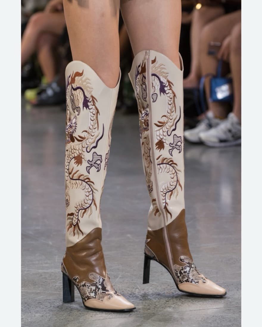 Kim Shui SS 2022 Thigh-high Western Boot - Image 2