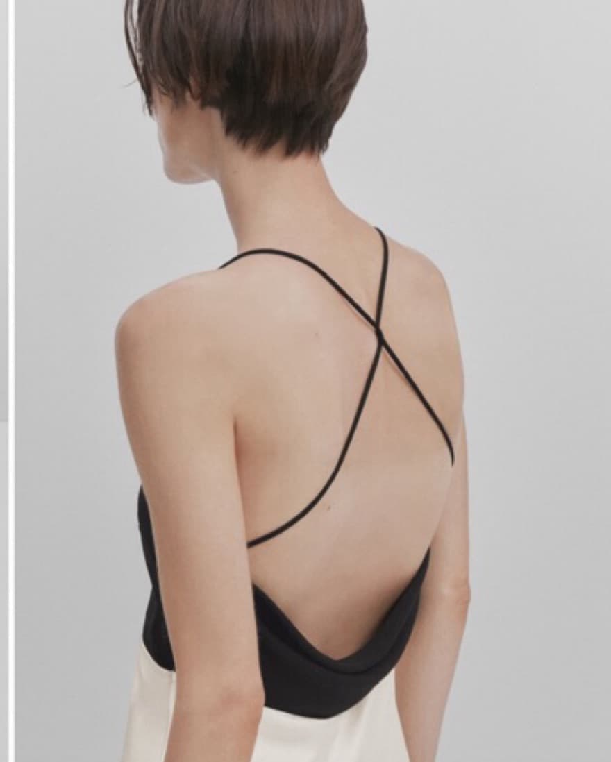Massimo Dutti Two Tone Slip Dress - Image 3