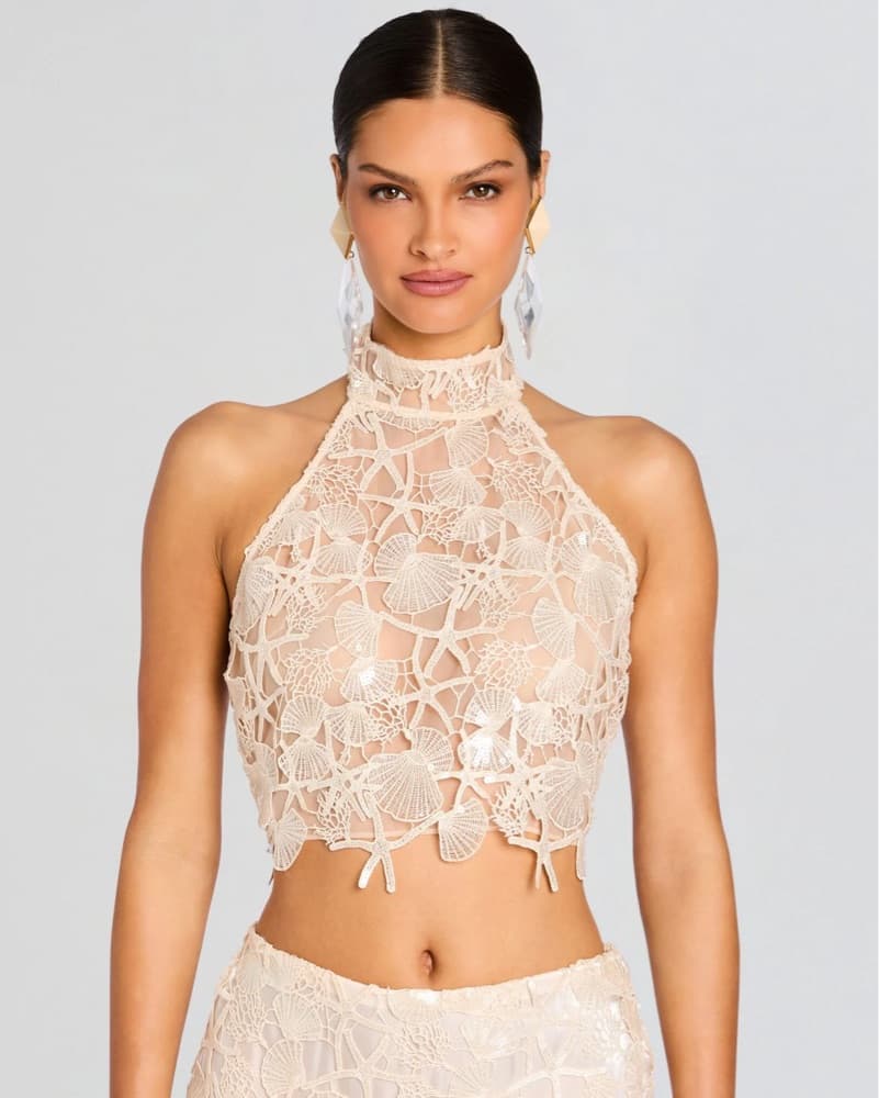 Retrofete Louelle Sequin Top - Image 1