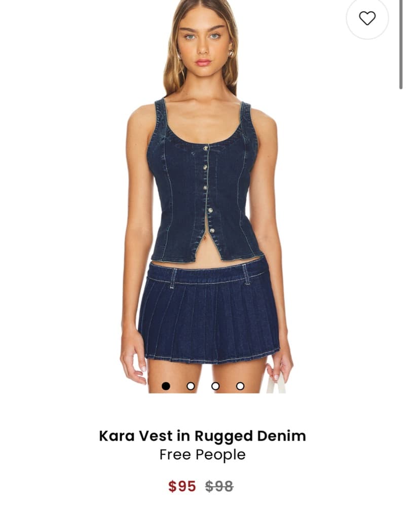 Dark Denim Rugged Vest - Image 4