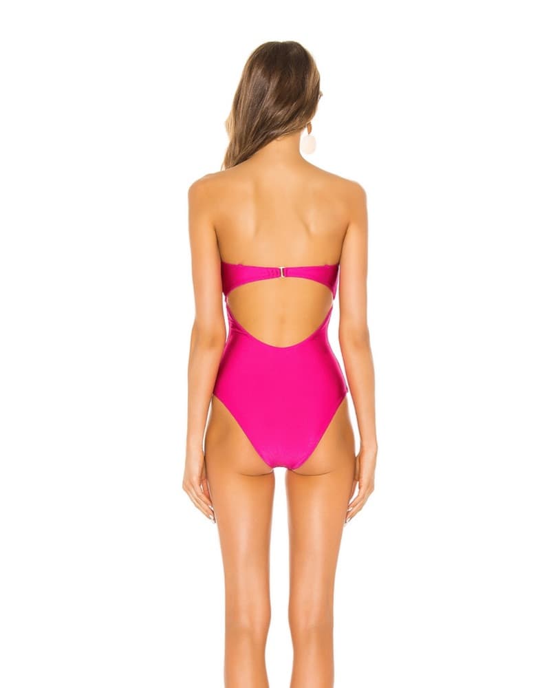 Shimmy One Piece In Magenta  - Image 3