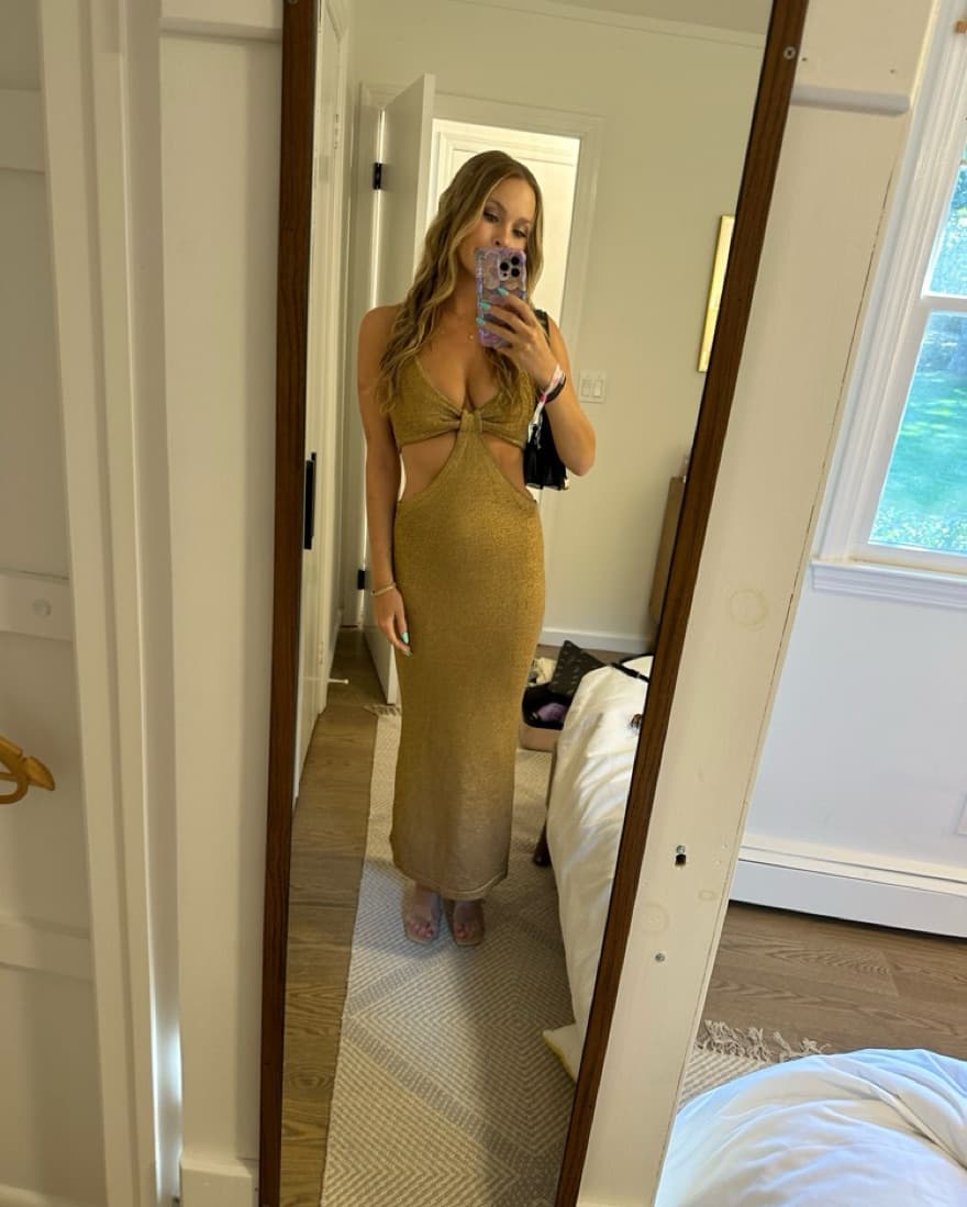 Gold Cult Gaia Long Dress - Image 3