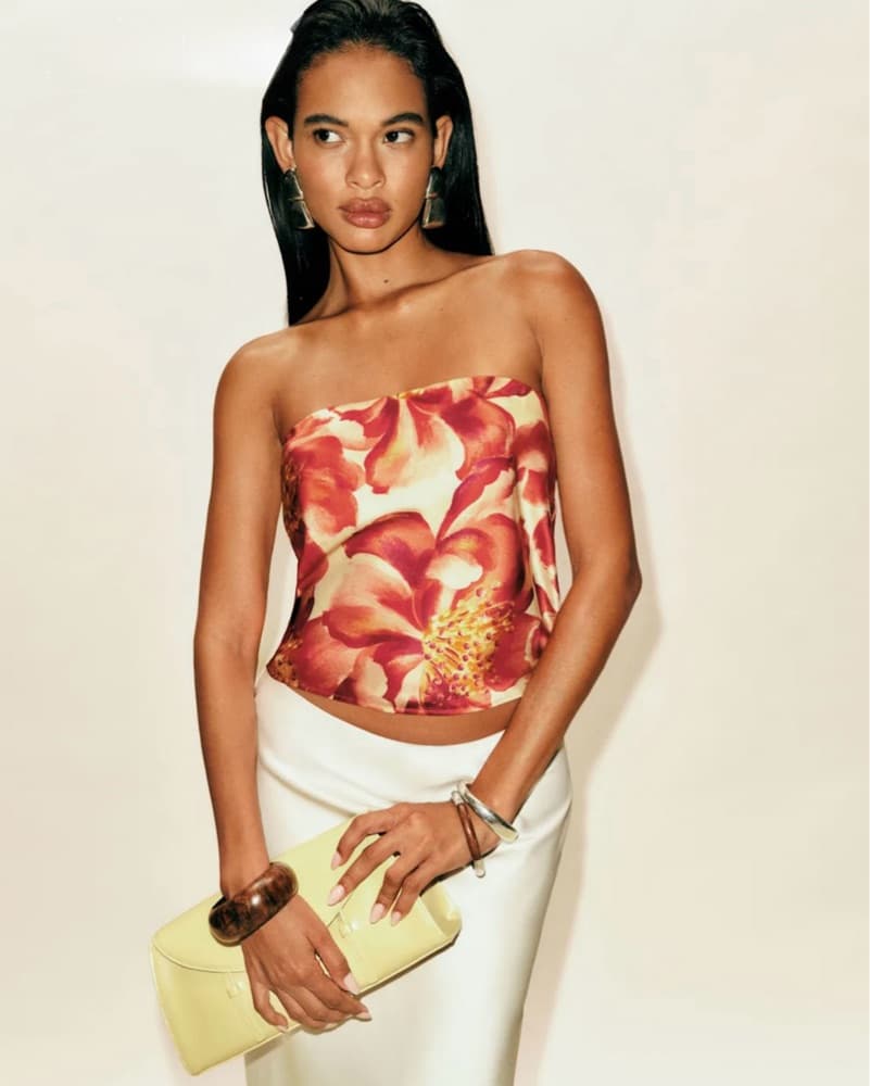Spritz Silk Top In Summer Day - Image 2