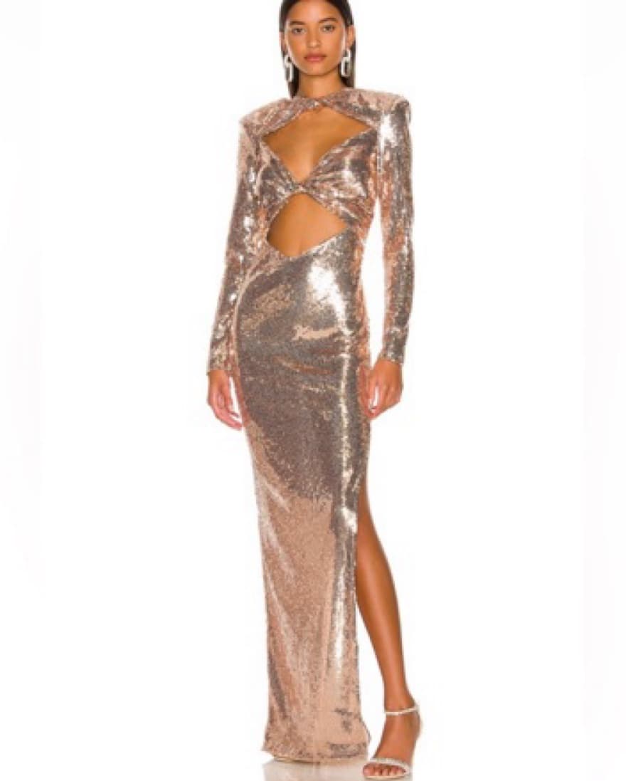 Bronx And Banco Daphne Gold Gown - Image 1