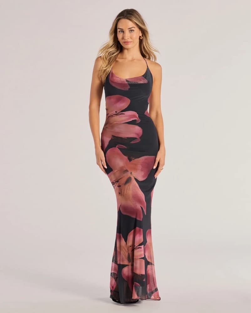 Floral Backless Maxi - Image 4