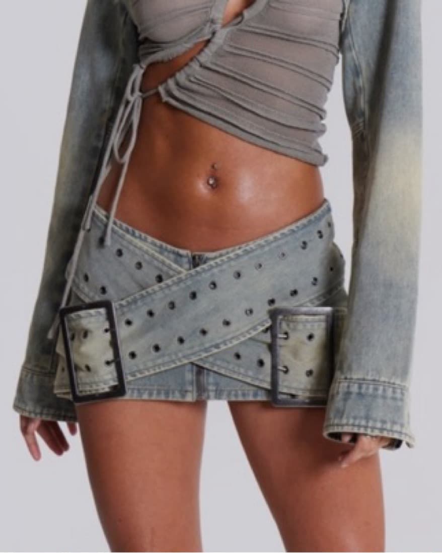 Jaded london denim skirt - Image 1