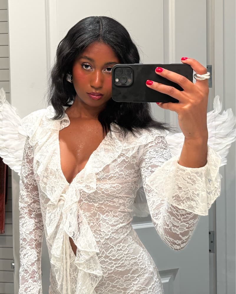 Raga Malek Haifa White Lace Dress - Image 3
