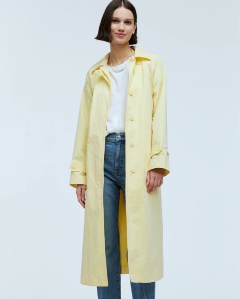 Madewell Butter Yellow Trench - Image 1