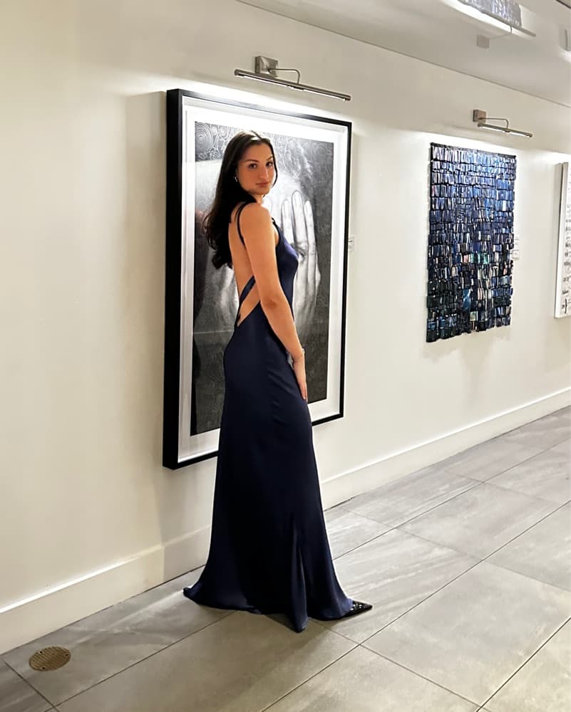 Arcina Ori Navy Monique Dress - Image 4