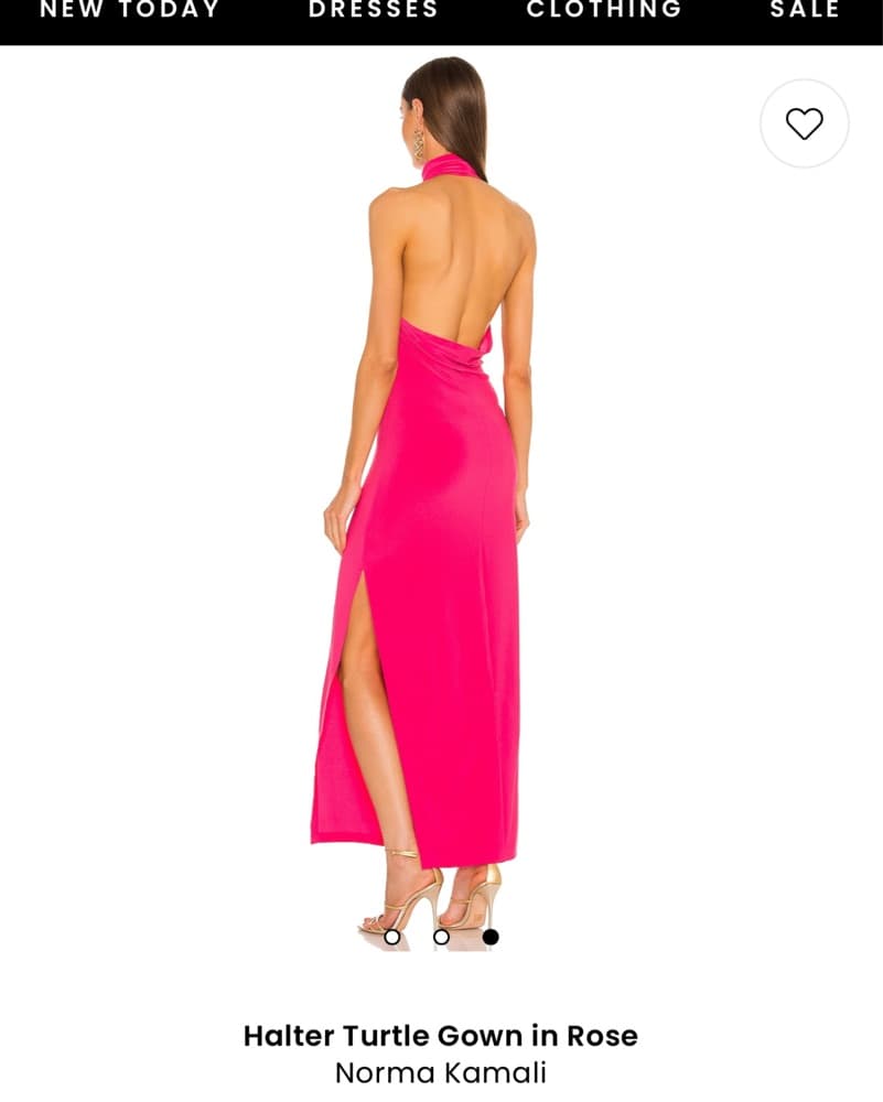 Norma Kamali Turtle Halter Gown - Image 3