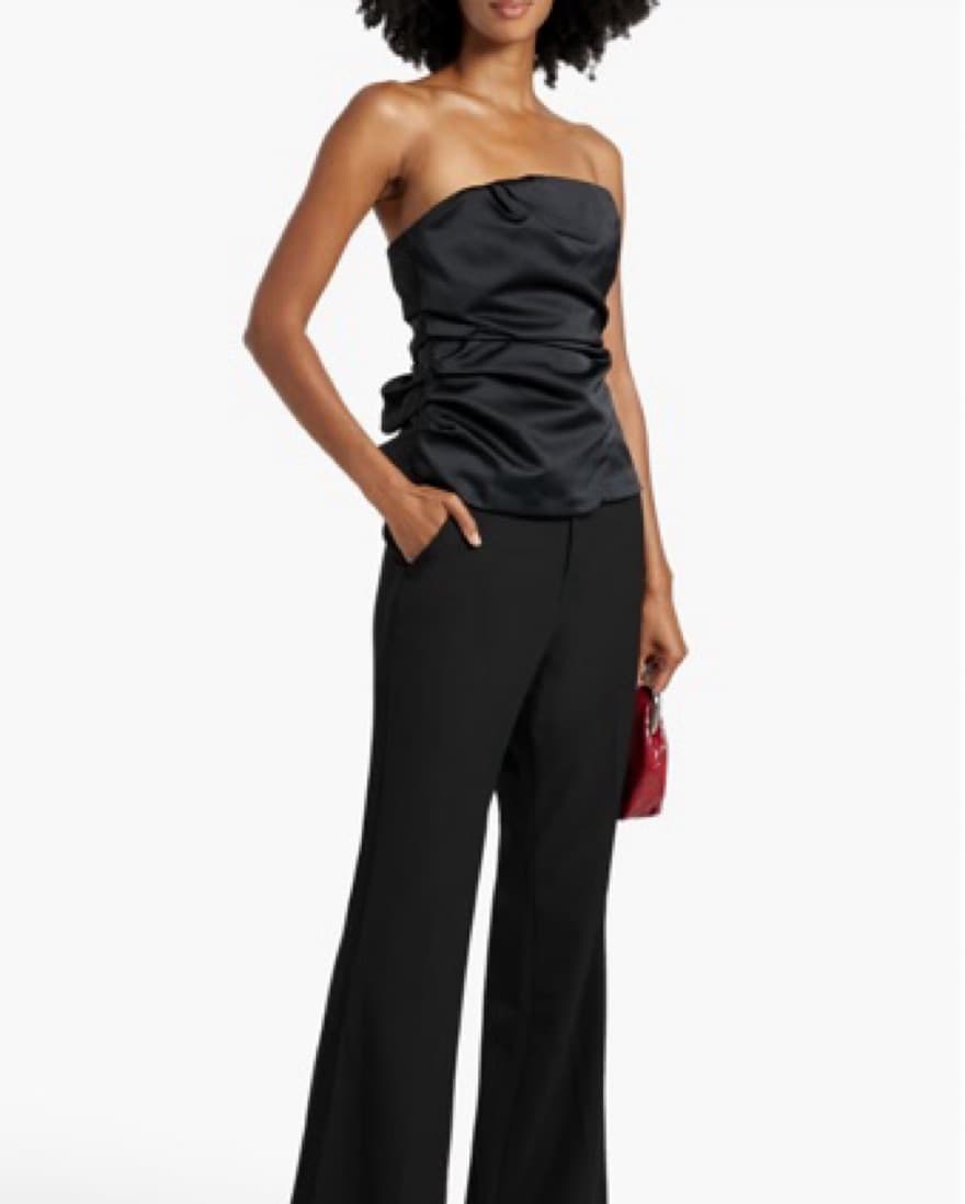 ALC Strapless Satin Top - Image 2