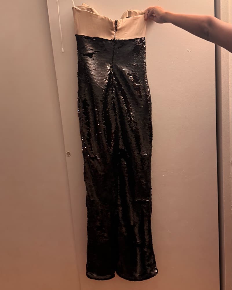House Of CB Sequin Bow Dress - Image 4