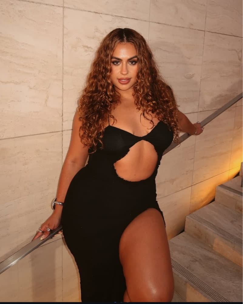 Alluring Black Cutout Gown - Image 2