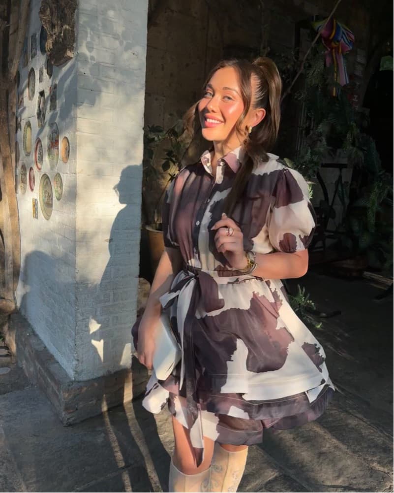 Western Chic Midi Dress - Image 1