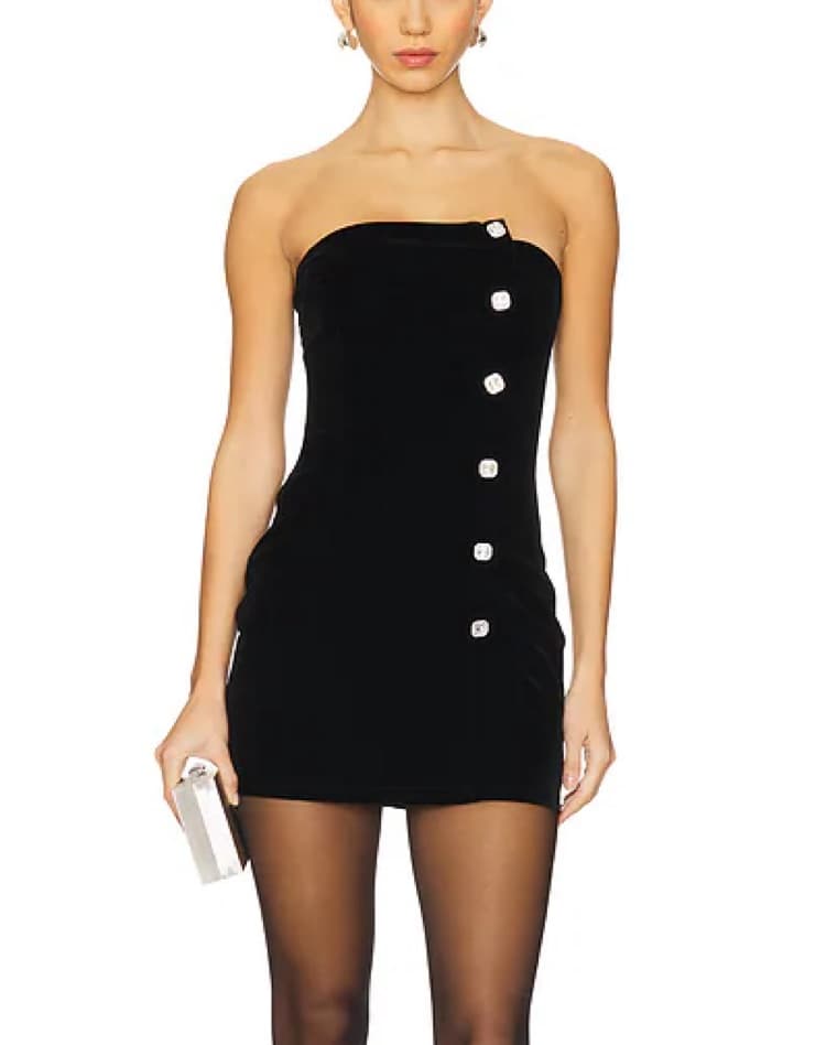 Superdown Veronica Diamond Mini Dress - Image 1