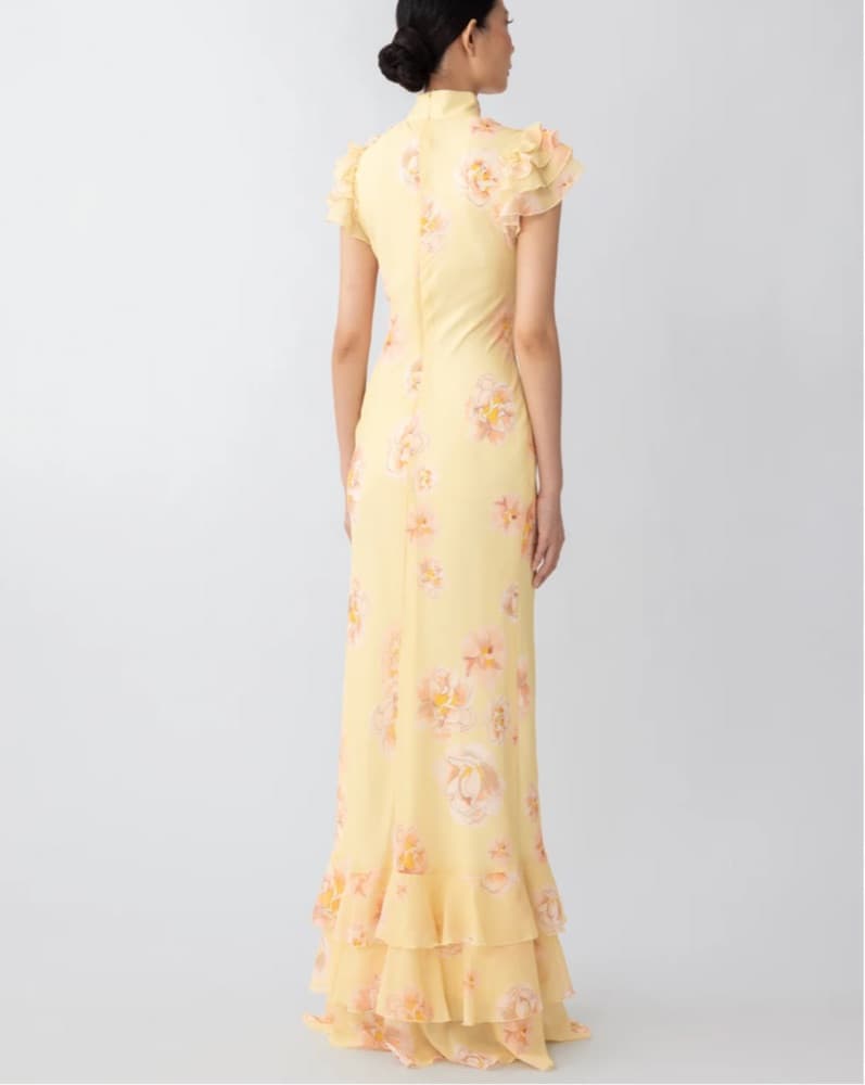 Sau Lee Yellow Floral Gown  - Image 6