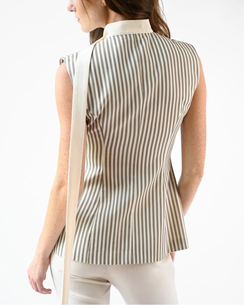 Yllw The Label Lila Linen Scarf Top - Image 4