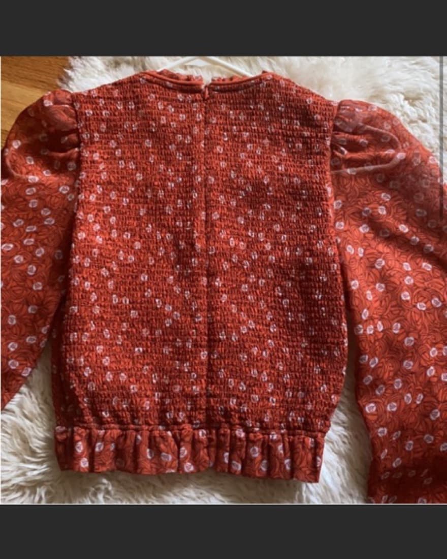 Aritzia Wilfred Orange Blouse top  - Image 3