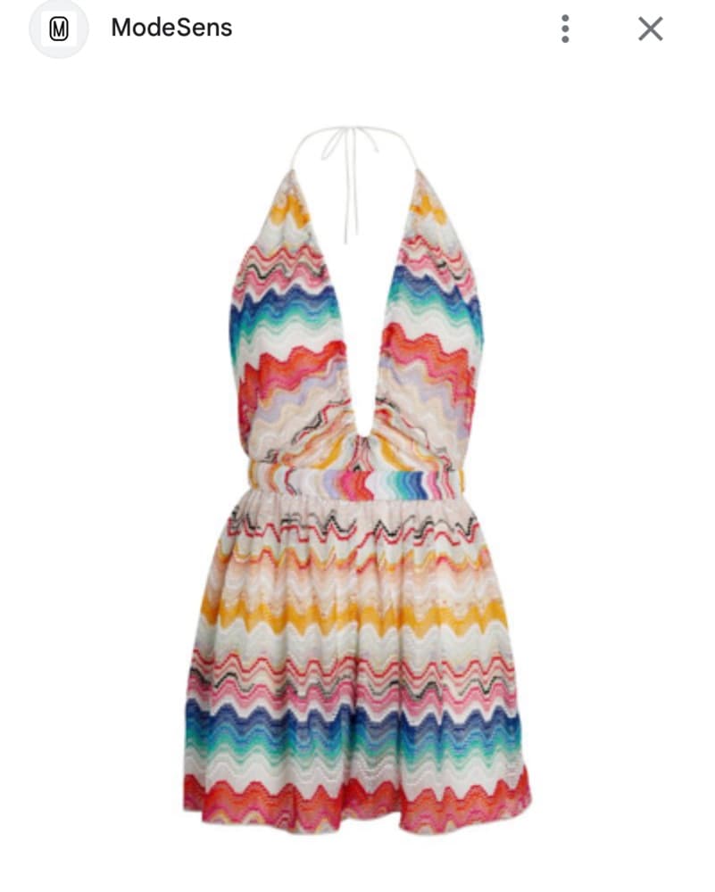Missoni Glitter Halter Romper Dress - Image 2