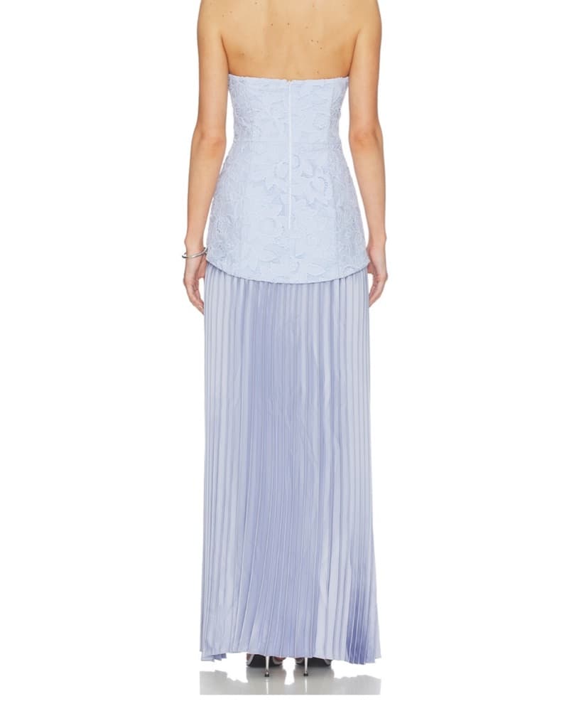Elliatt Lacy Strapless Gown - Purple  - Image 2