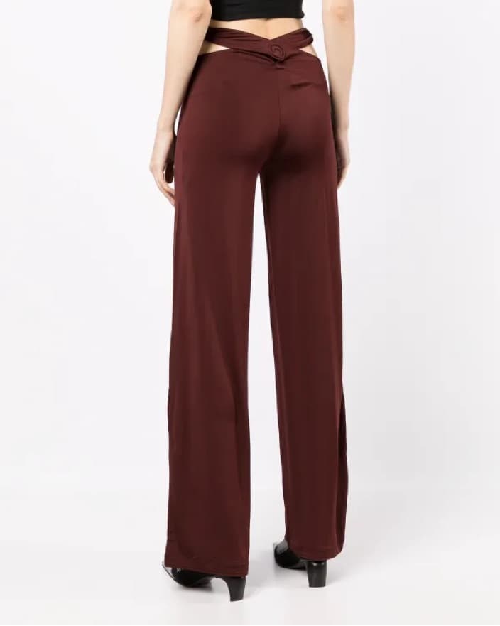 MARINE SERRE - Cross Waist Trousers - Image 4