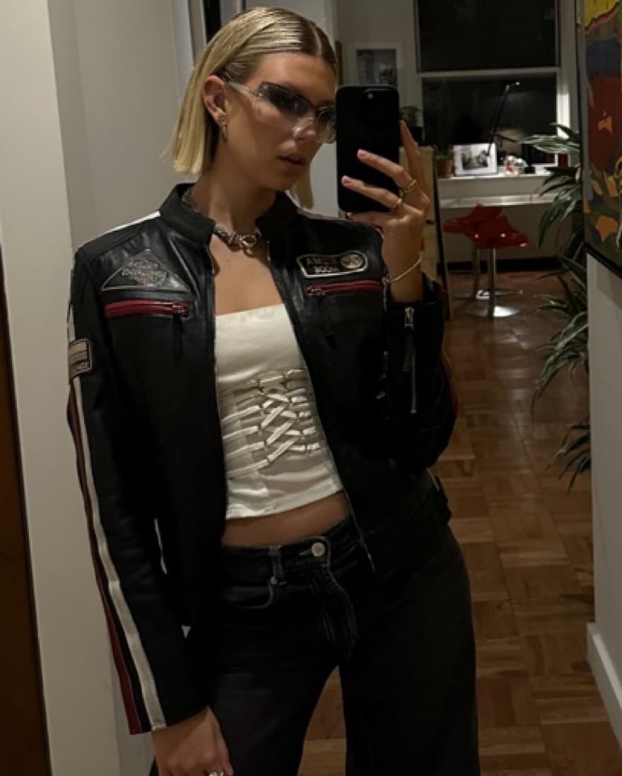 Vintage Leather Jacket - Image 1