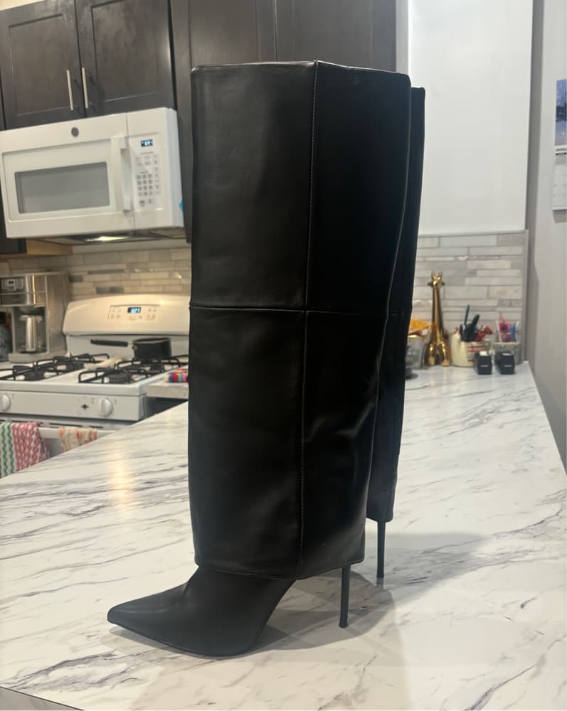 Steve madden black Foldover Boots  - Image 1