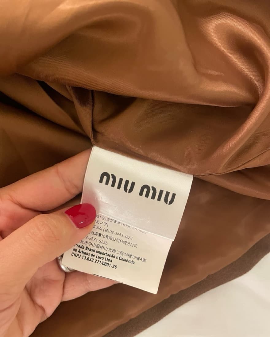 Micro Suede Miu Miu Skirt - Image 3